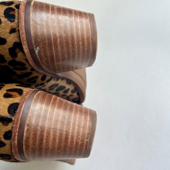 UGG Tan Black Animal Print Fur Suede Almond Toe Ankle Boots size 7.5 - Picture 10 of 15